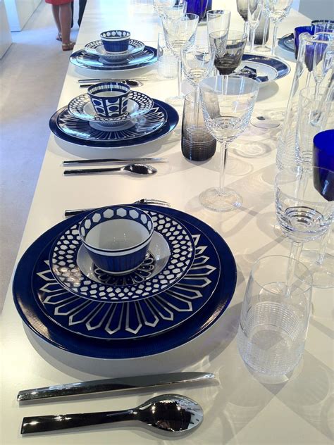 hermes dinnerware bleus d'|Hermes tableware.